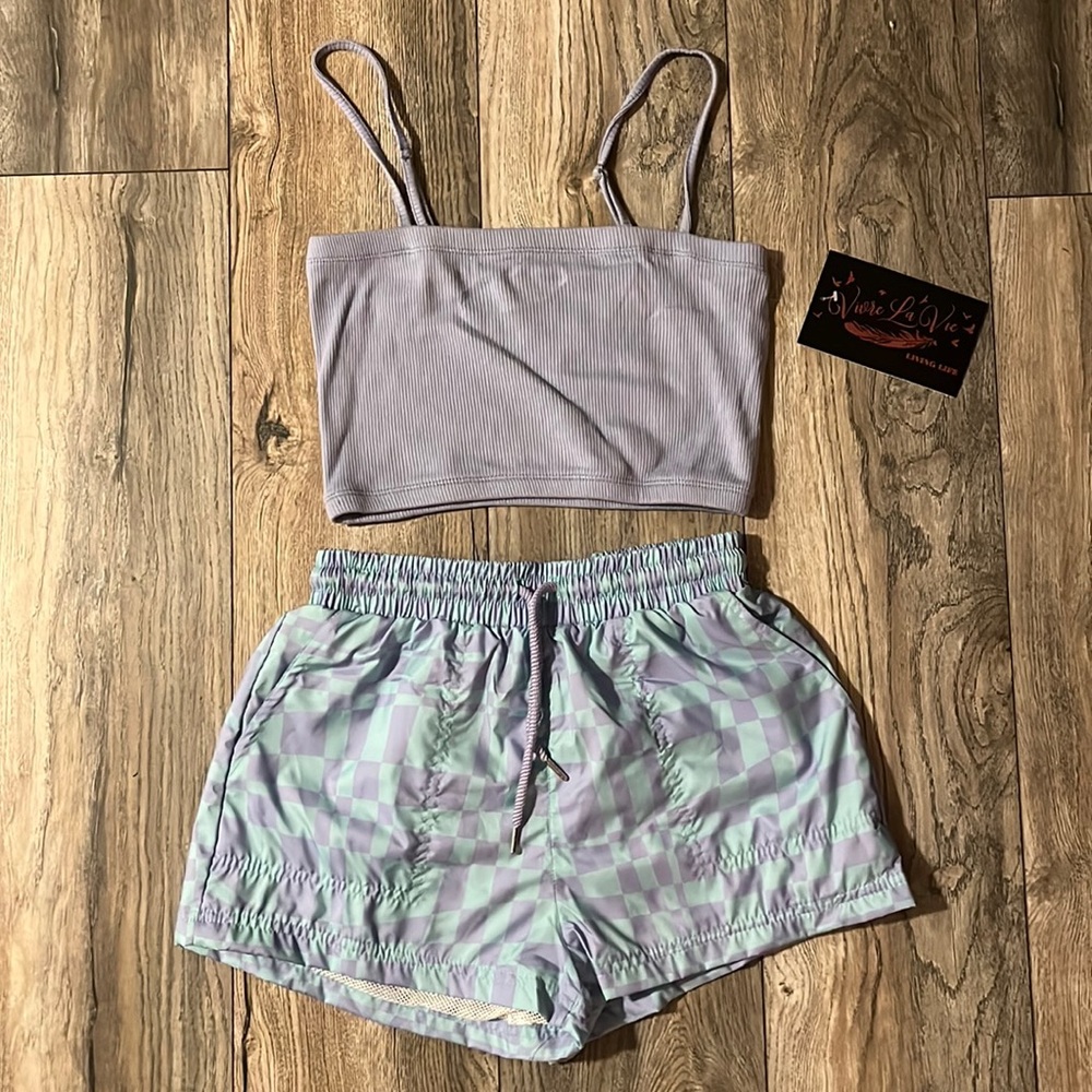 Vivre La Vie women’s matching shorts set sz S